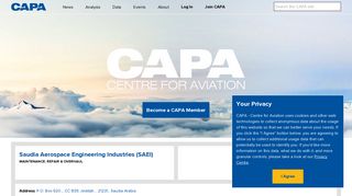 Saudia Aerospace Engineering Industries (SAEI) MRO Profile | CAPA