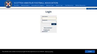 Scottish Amateur Football Association :: Login