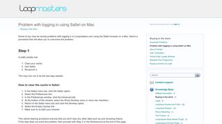 Problem with logging in using Safari on Mac – Customer Feedback for ...