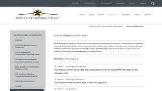 Instructional Technology / SAFARI Montage - Bibb County School District