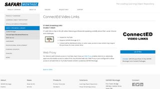 SAFARI Montage: ConnectEd Video Links