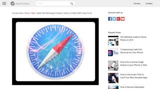 Safari Not Working on Airport, Hotel, or Public WiFi? How-To Fix ...