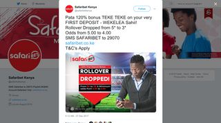 Safaribet Kenya on Twitter: 