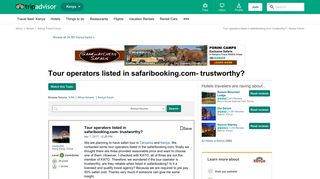 Tour operators listed in safaribooking.com- trustworthy? - Kenya ...