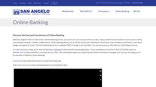 Online Banking :: San Angelo Federal Credit Union