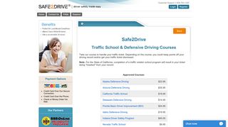 Traffic School and Defensive Driving Courses - Safe2Drive