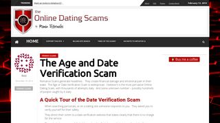 The Age and Date Verification Scam |Online Dating Scams