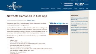 New Safe Harbor All-in-One App - Safe Harbor Credit Union