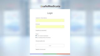 safeMedicate | Login