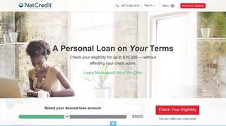 NetCredit: Online Personal Loans on Your Terms