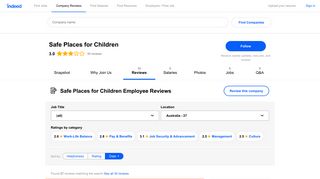 Working at Safe Places for Children: Employee Reviews | Indeed.com