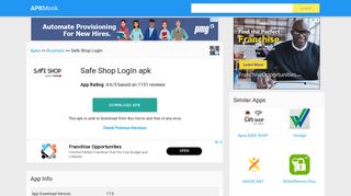 Safe Shop LogIn Apk Download latest version 17.0- com.safeshop ...
