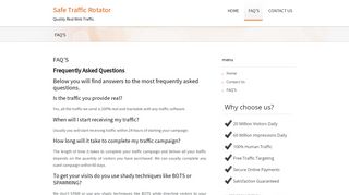 FAQ'S – Safe Traffic Rotator