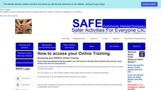 How to access your Online Training - SAFEcic