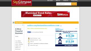 Safeco.myinstantincentives.com | SiteGlimpse