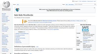 Safe Kids Worldwide - Wikipedia