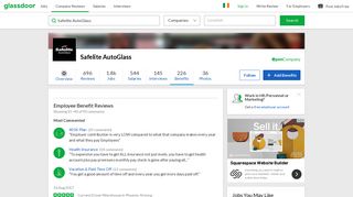 Safelite AutoGlass Employee Benefits and Perks | Glassdoor.ie