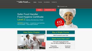 Food Hygiene Certificate - Level 2 - The Safer Food Group