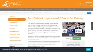 Level 2 Food Safety & Hygiene | Online Training Course