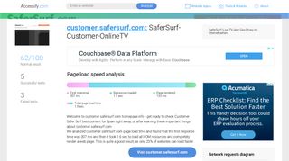 Access customer.safersurf.com. SaferSurf-Customer-OnlineTV