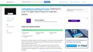 Access onlinedemo.safersurf.com. SaferSurf | Live-TV über Geo-Proxy ...