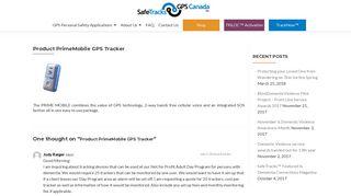 Product PrimeMobile GPS Tracker - SafeTracks GPS