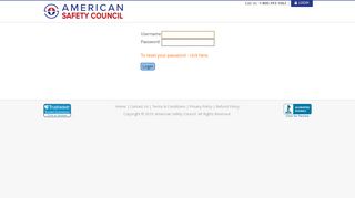 Login - American Safety Council