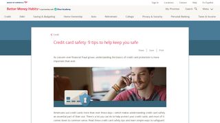 Credit Card Protection and Credit Safety Tips - Better Money Habits