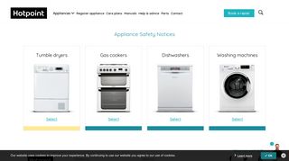 Hotpoint Service | Safety Notices