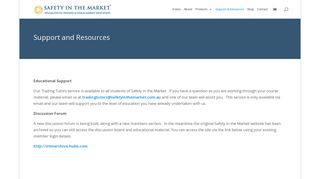 Support and Resources | SITM - Safety in the Market