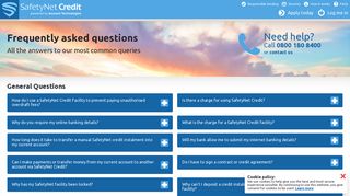 Frequently Asked Questions for SafetyNet Credit