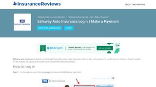 Safeway Auto Insurance Login | Make a Payment - Insurance Reviews