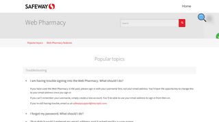 Web Pharmacy | Safeway