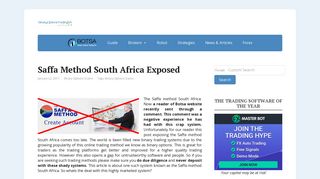 Saffa Method South Africa Exposed | Binary Options Trading SA