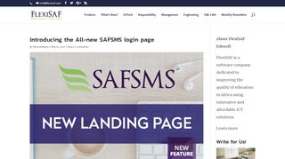 Introducing the All-new SAFSMS login page - FlexiSAF Blog