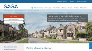 Saga Home Insurance for Over 50s | Policy documentation