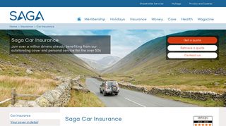 Saga Over 50s Car Insurance | Get a Quote from Saga | Award winning