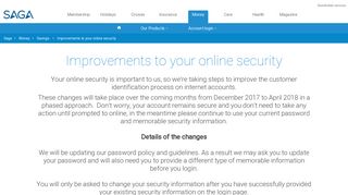 Online Security | Over 50s savings products | Saga