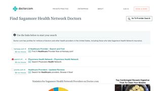 Doctors who accept Sagamore Health Network Insurance | Doctor.com