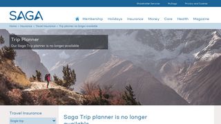 Saga Trip planner- No longer available