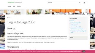 Log in to Sage 200c - Sage UK