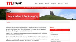 Accounting & Bookkeeping Somerset : Maxwells - Maxwells Accountants