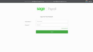 Payroll Login - Sage