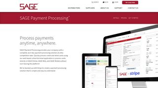 SAGE Payment Processing