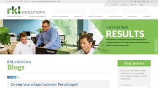 Do you have a Sage Customer Portal Login? - RKL eSolutions