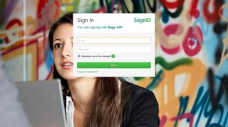 Sage API - Sign In