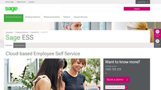 Sage Cloud-based Employee Self Service (ESS) | HR Software | Sage ...