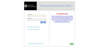 Sage Employee Self Service - Raleigh Enterprises