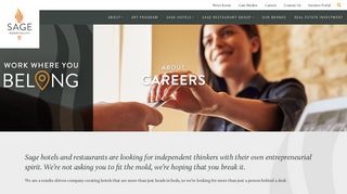 Sage Hospitality Careers - View Open Positions