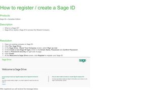 How to register / create a Sage ID